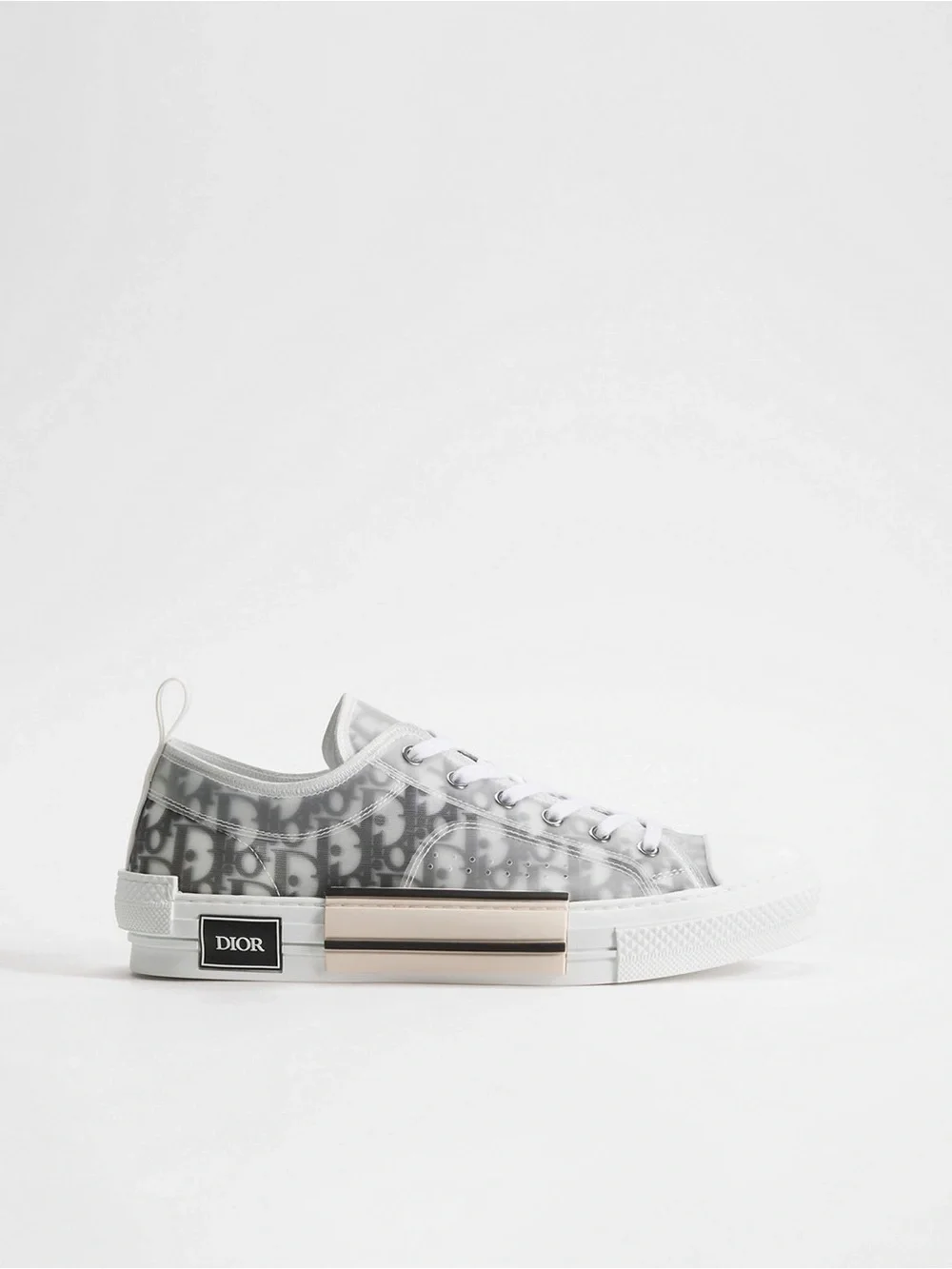 Dior Gray and White Oblique Low-Top Sneaker sz 43/ US 10